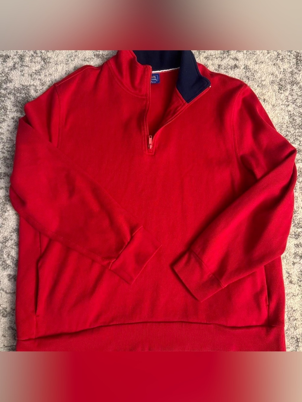 Le Tigre Red Quarter Zip Sweater Size XL